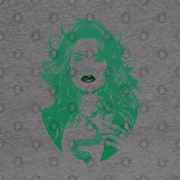 Gloria Trevi// green solid style, by Loreatees